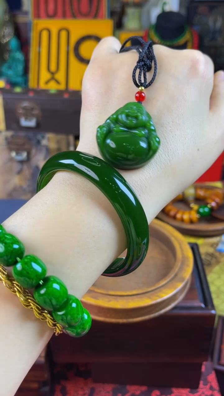 和田玉（碧玉）未镶嵌挂件苏益商贸清货（有问题联系客服）