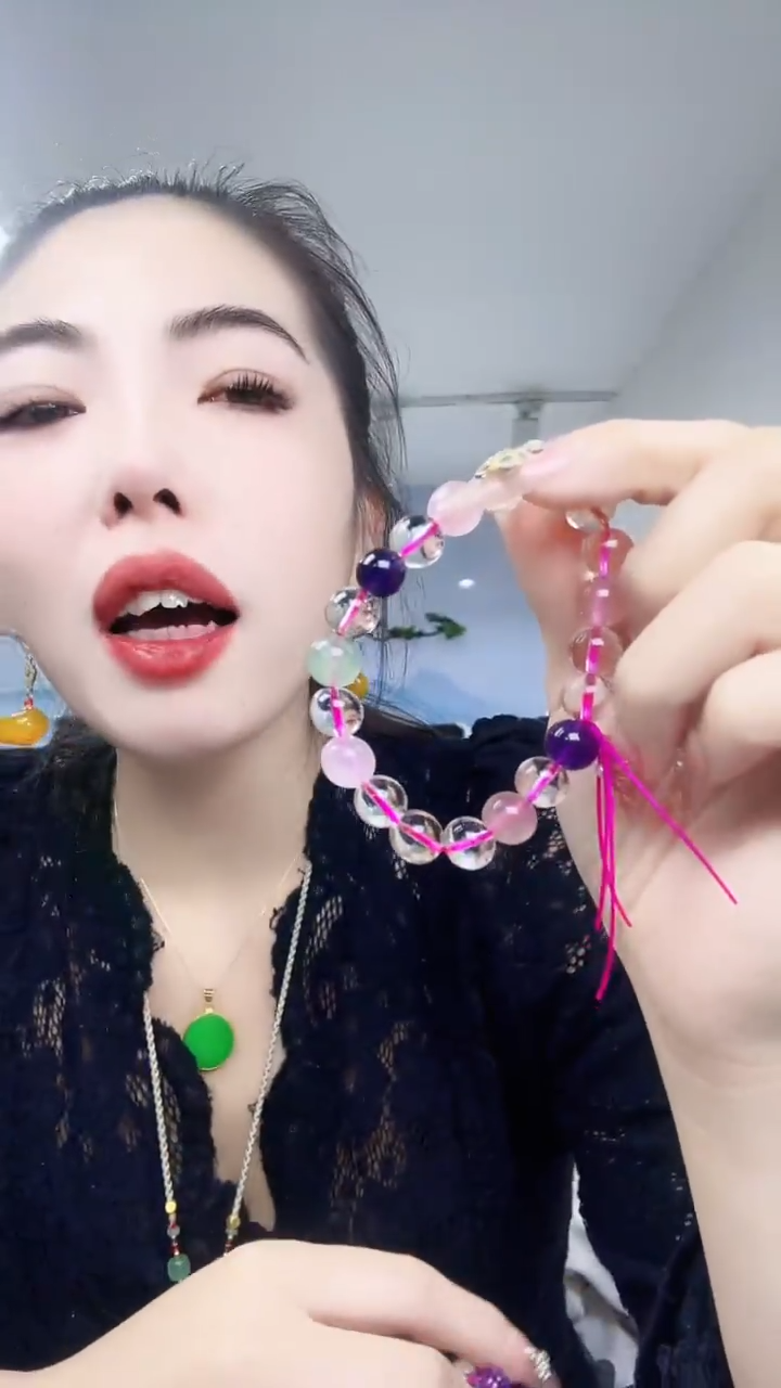 【闪购商品】紫晶手链未镶嵌多宝水晶手链8毫米