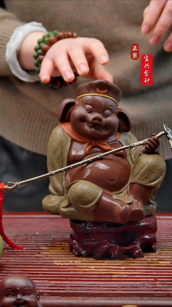 紫砂茶宠不***中宜兴紫砂茶宠摆件