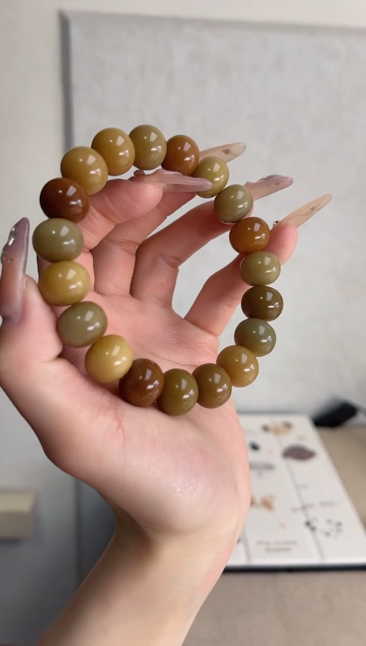 【闪购商品】菩提根/象牙果手串e93干磨算盘13*14mm