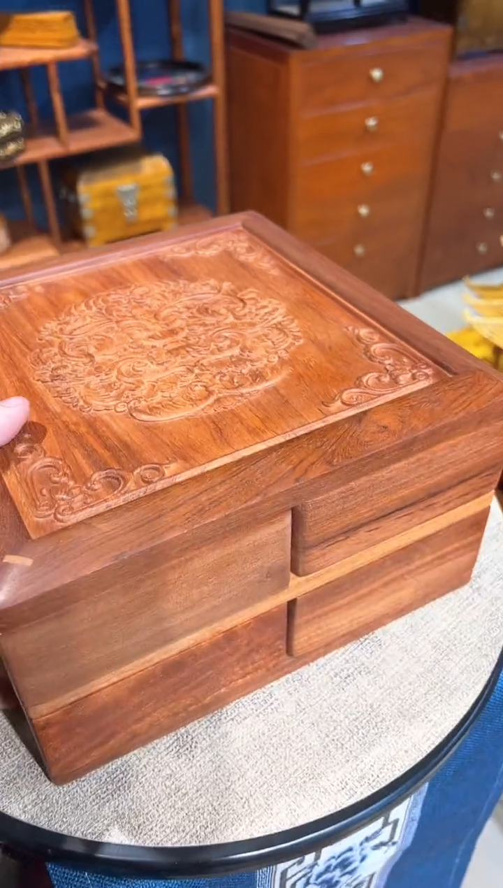 【闪购商品】花梨木类家具缅甸花梨果盘