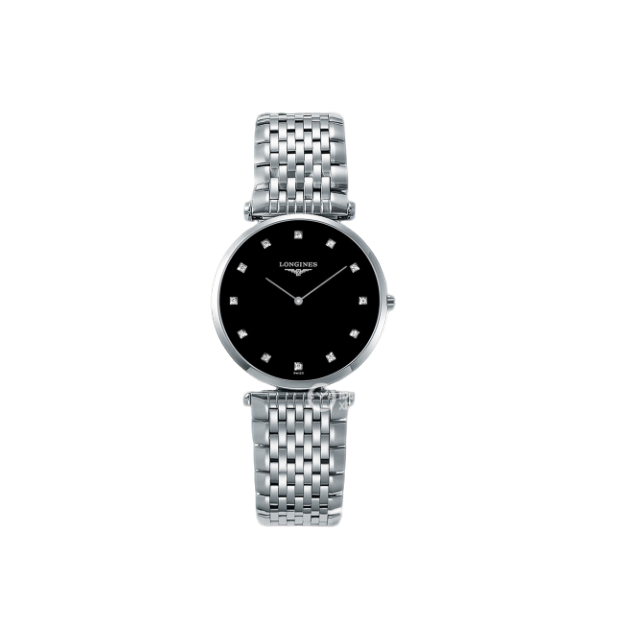 99新 Longines/浪琴 【交个朋友专属】优雅黑盘24盘L4.209.4.58.6