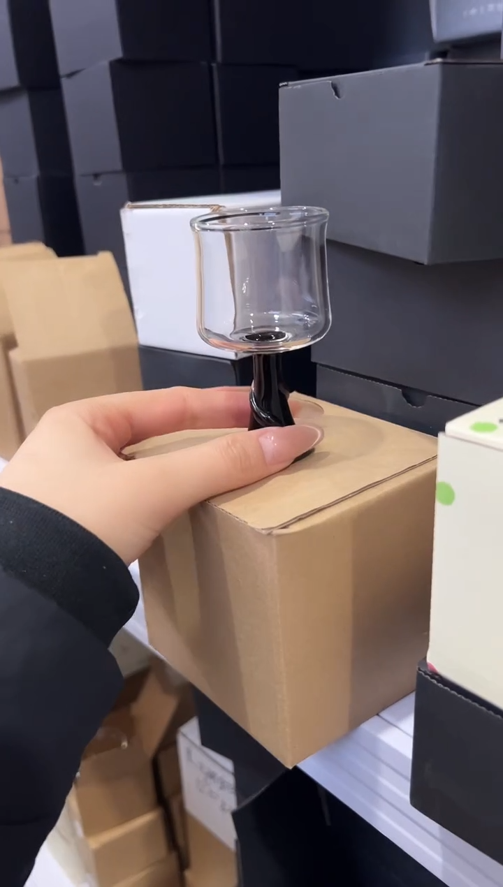 黑色高足主人杯=====简易包装