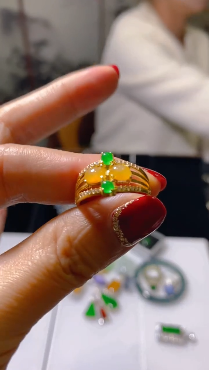 未镶嵌戒指翡翠天然A货翡翠 多样性发货 假一罚四