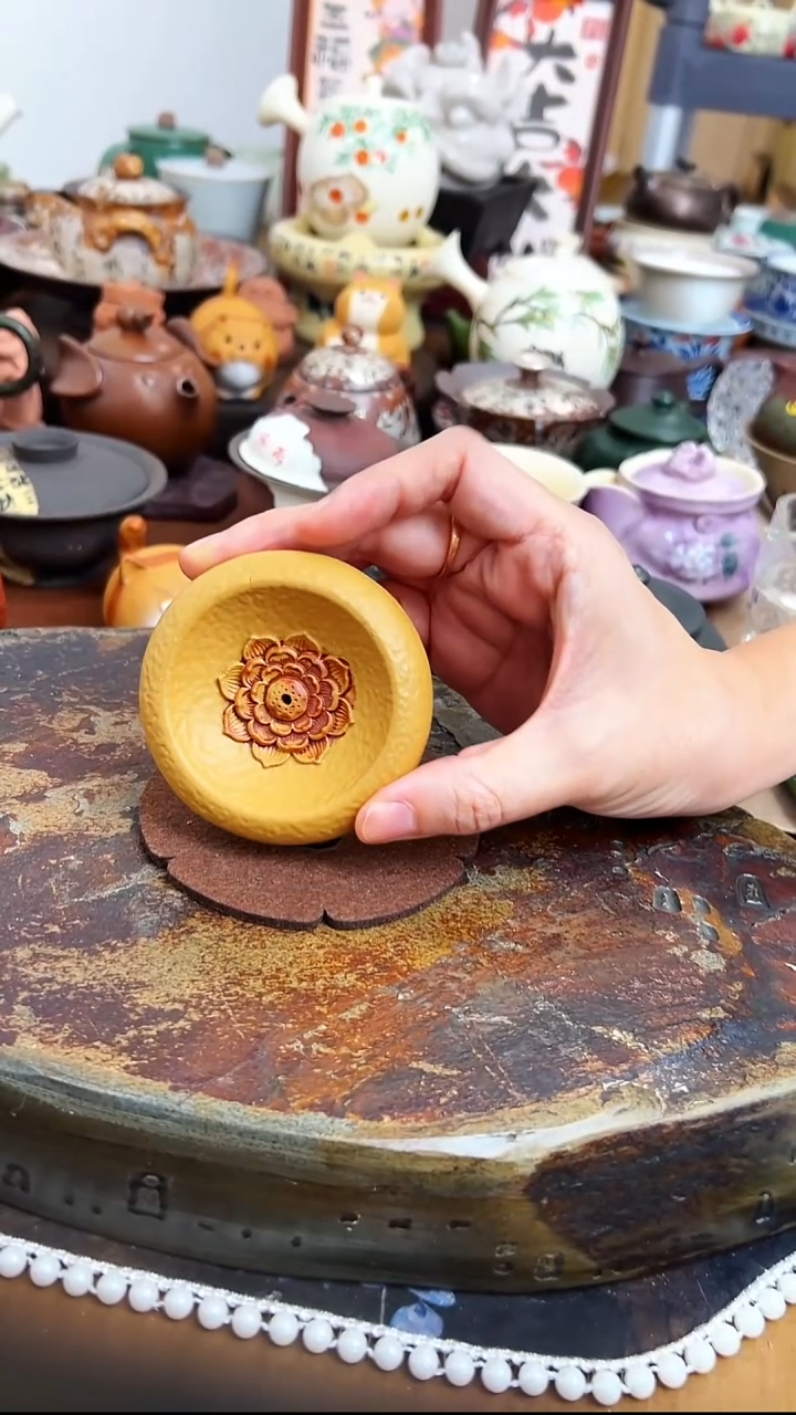   【茶瓷物语】莲花香插