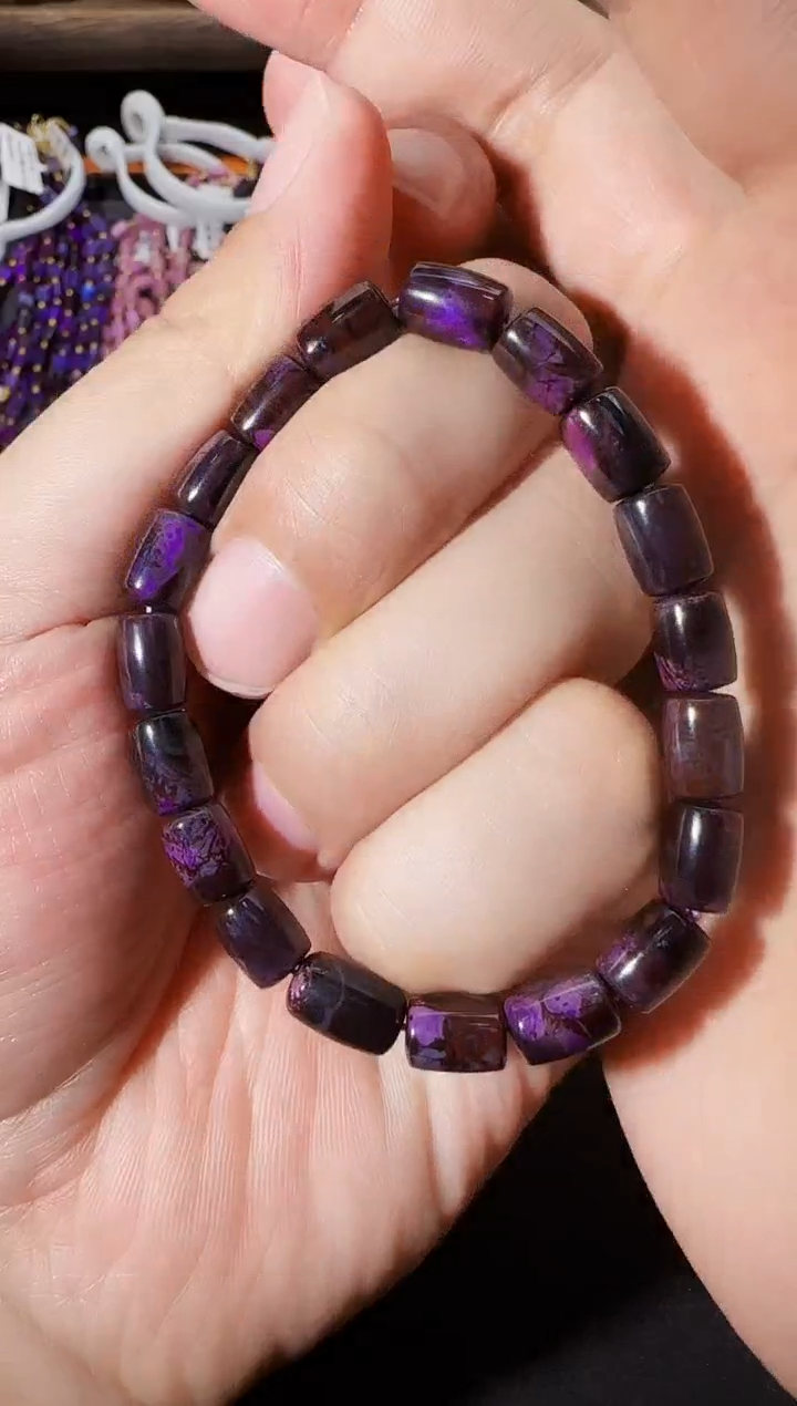 未镶嵌苏纪石（舒俱来）南非老矿手串@多样性发其一