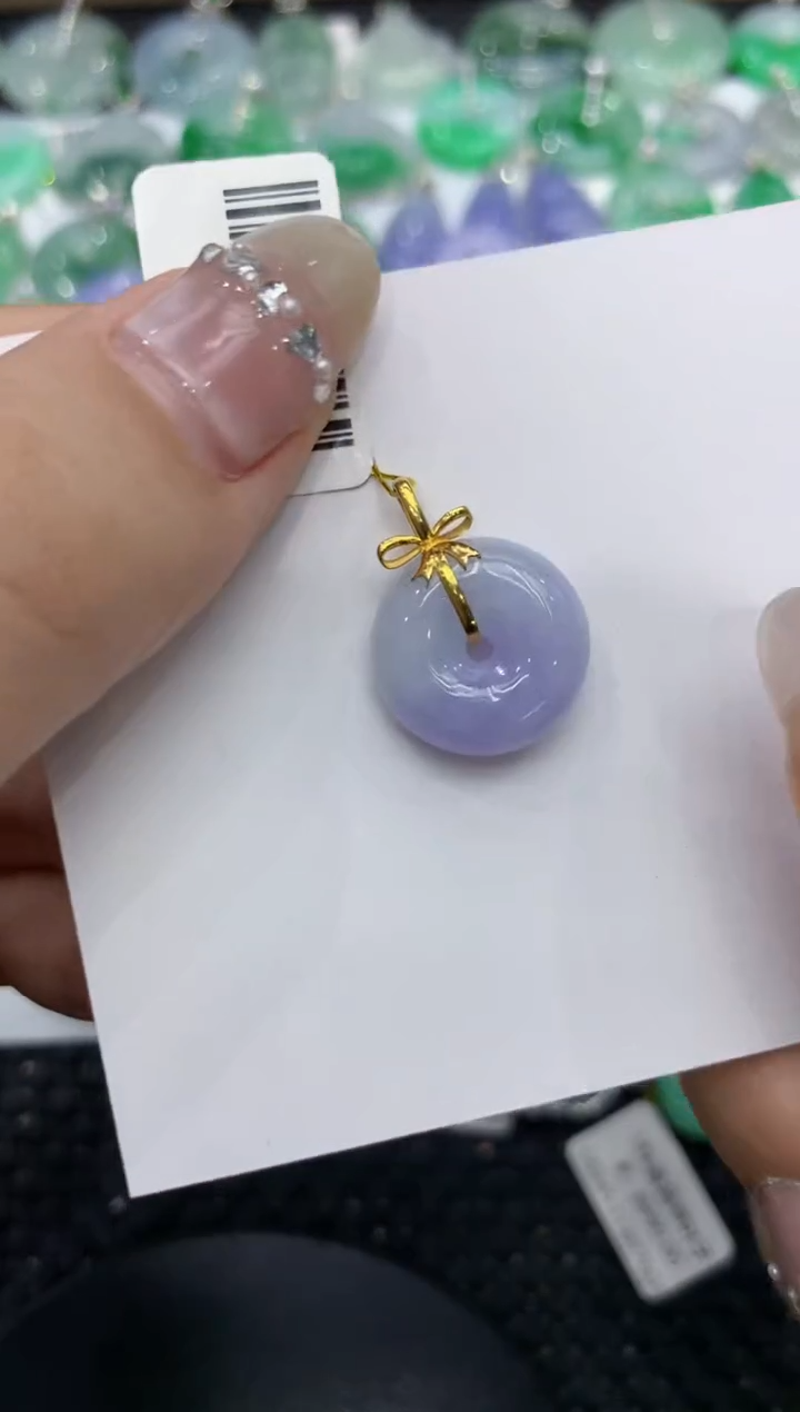 【闪购商品】翡翠颈饰18K金镶嵌222222222