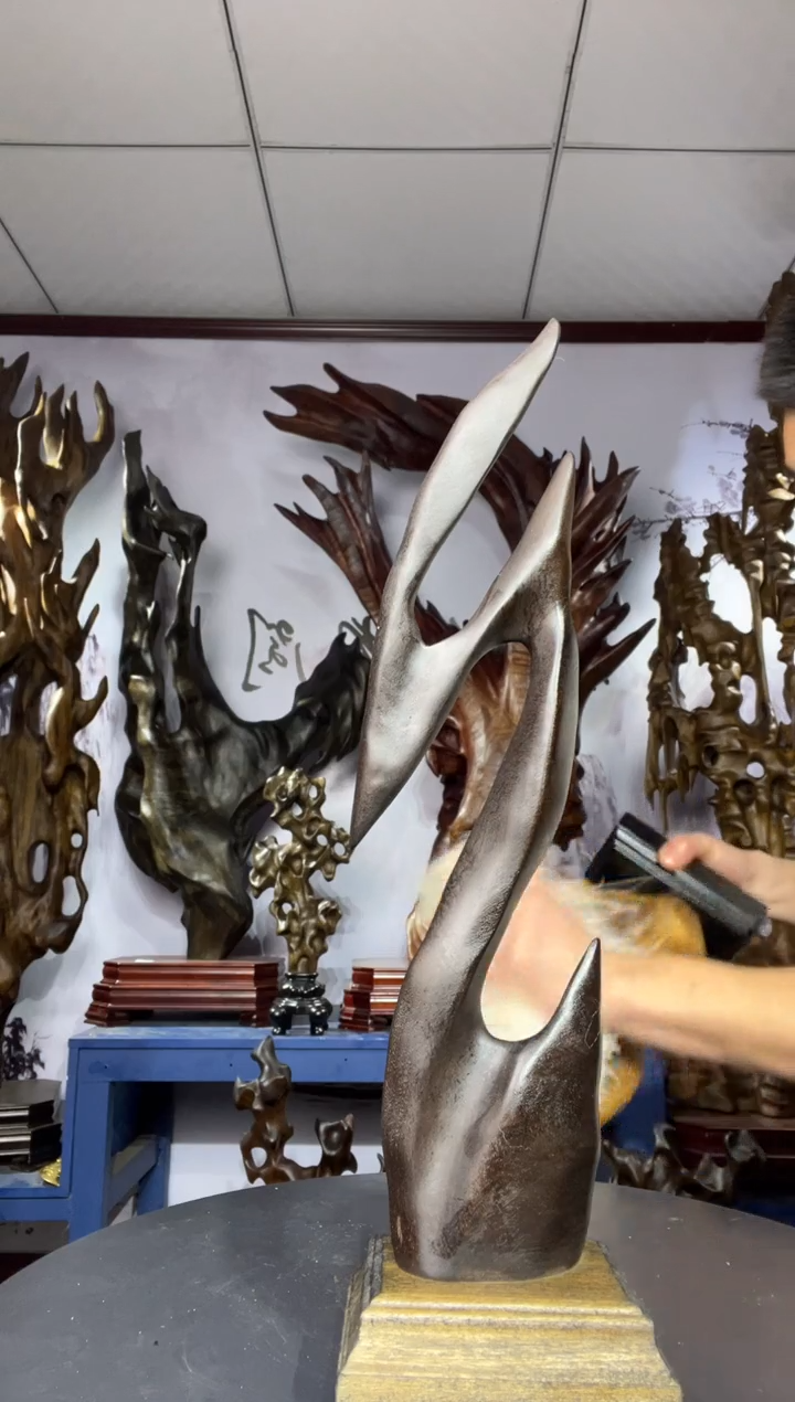 金丝楠木雕款泽*安金丝楠木工艺品摆件