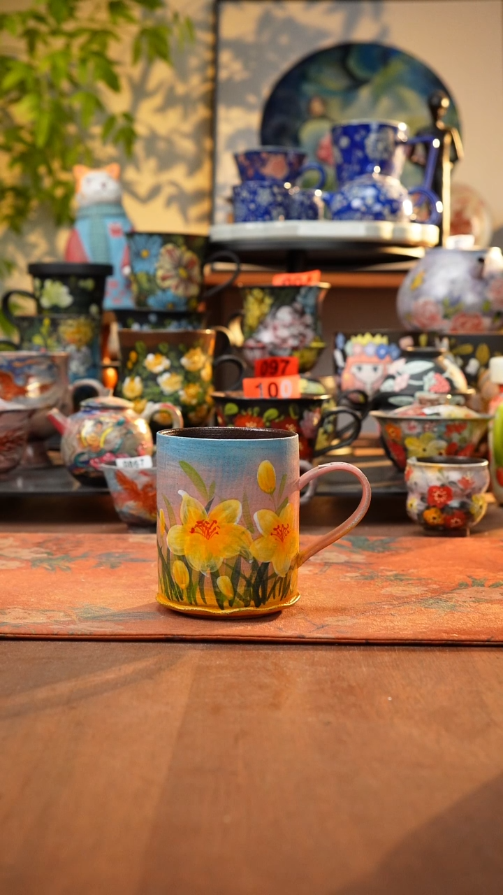 瓷片景德镇手工手绘373