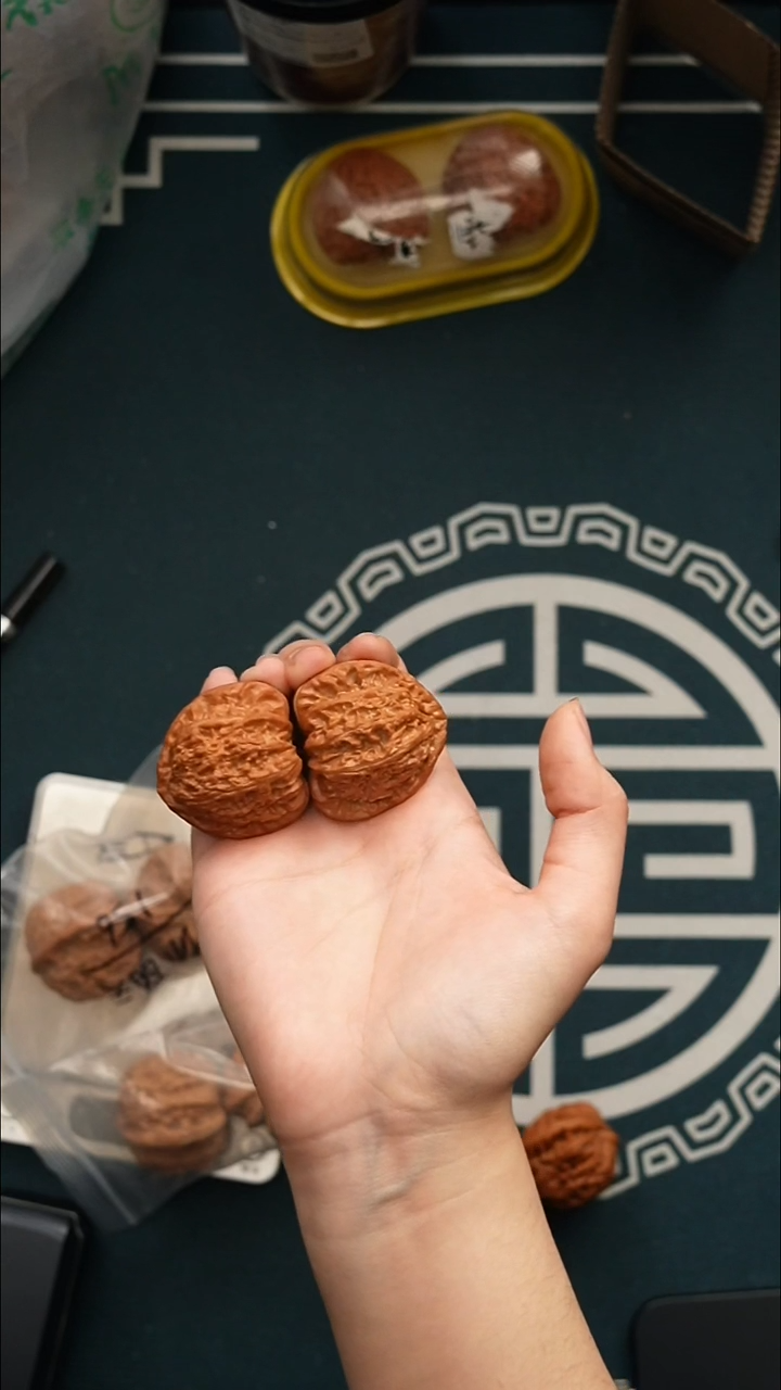 吊坠文玩核桃把**歪三角白41全