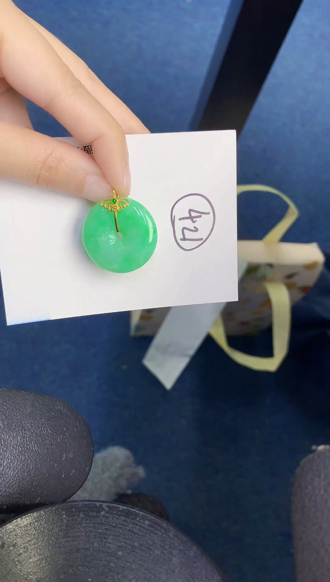 【闪购商品】翡翠颈饰18K金镶嵌000000000