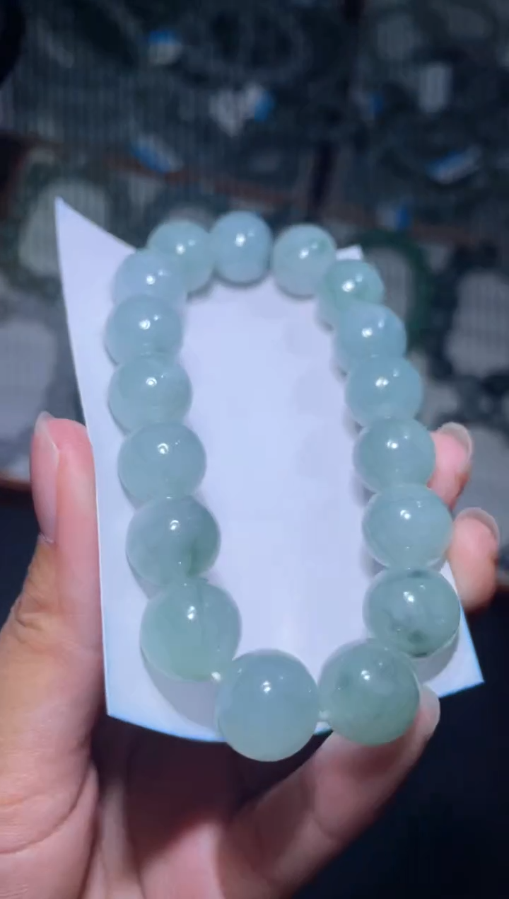 未镶嵌定制翡翠天然缅甸翡翠手串4