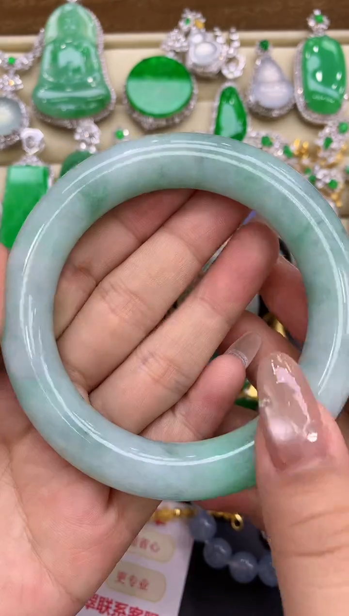 未镶嵌手镯翡翠309-中国好珍宝