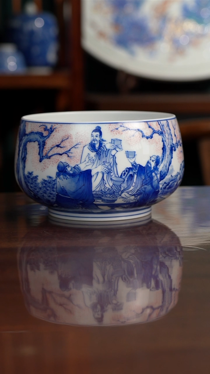 原九段画师沈燕鸿老师桃园结义