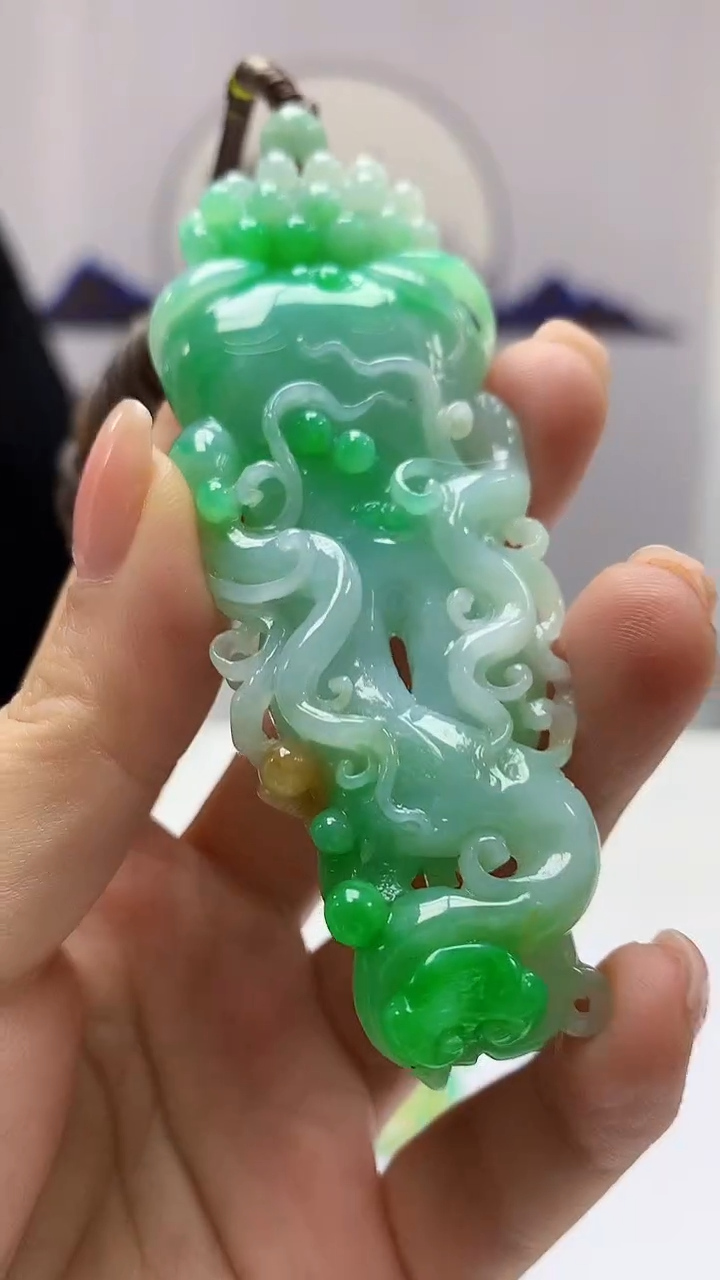 【闪购商品】定制翡翠未镶嵌4969ms-毛货人参137