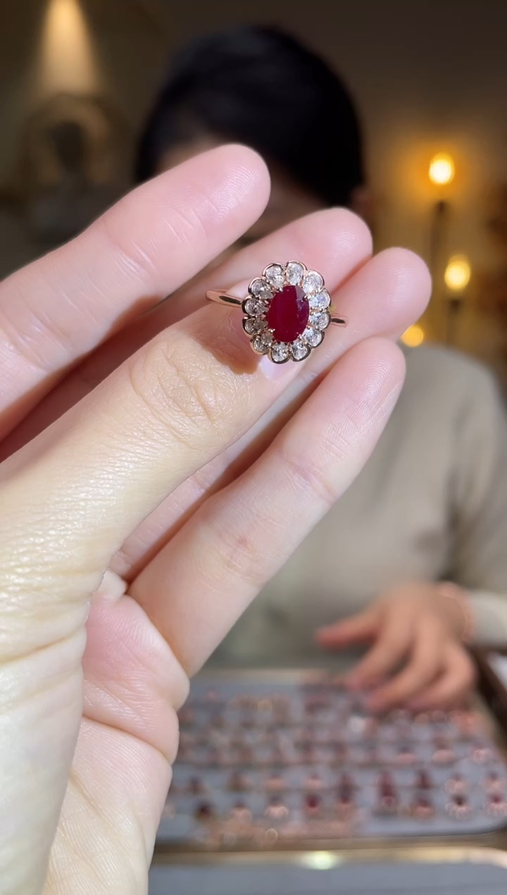 银S925镶嵌手饰红宝石手饰