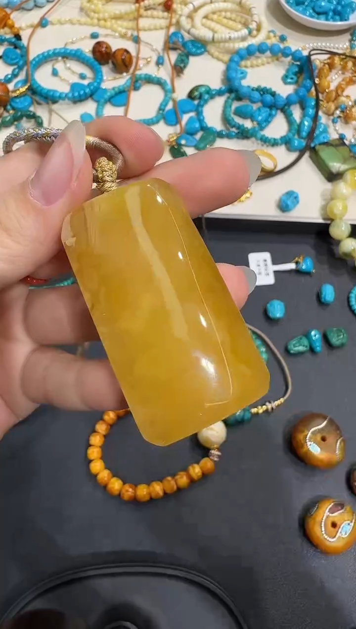 琥珀颈饰未镶嵌X0102-1195-268