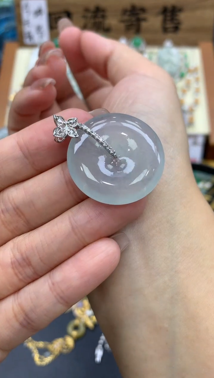 【闪购商品】翡翠颈饰18K金镶嵌132-中国好珍宝·
