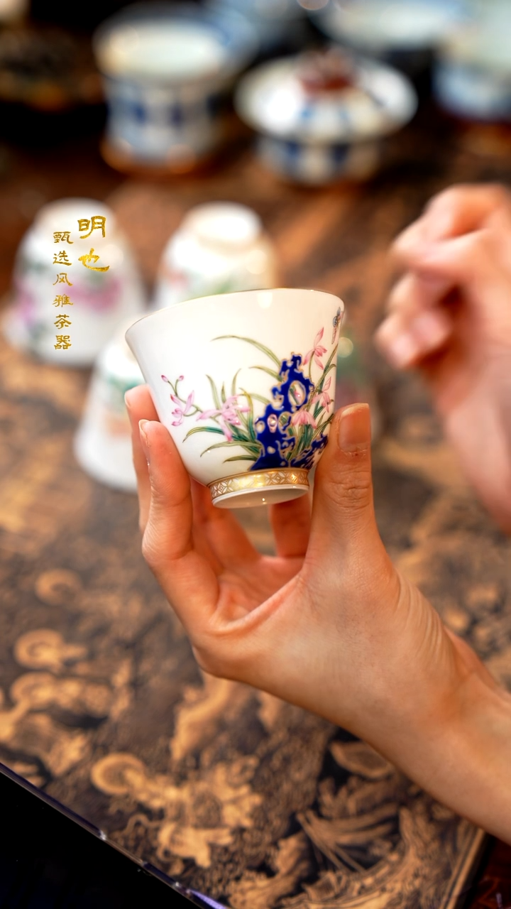 【闪购商品】1明也茶器/ 十二花神杯一个