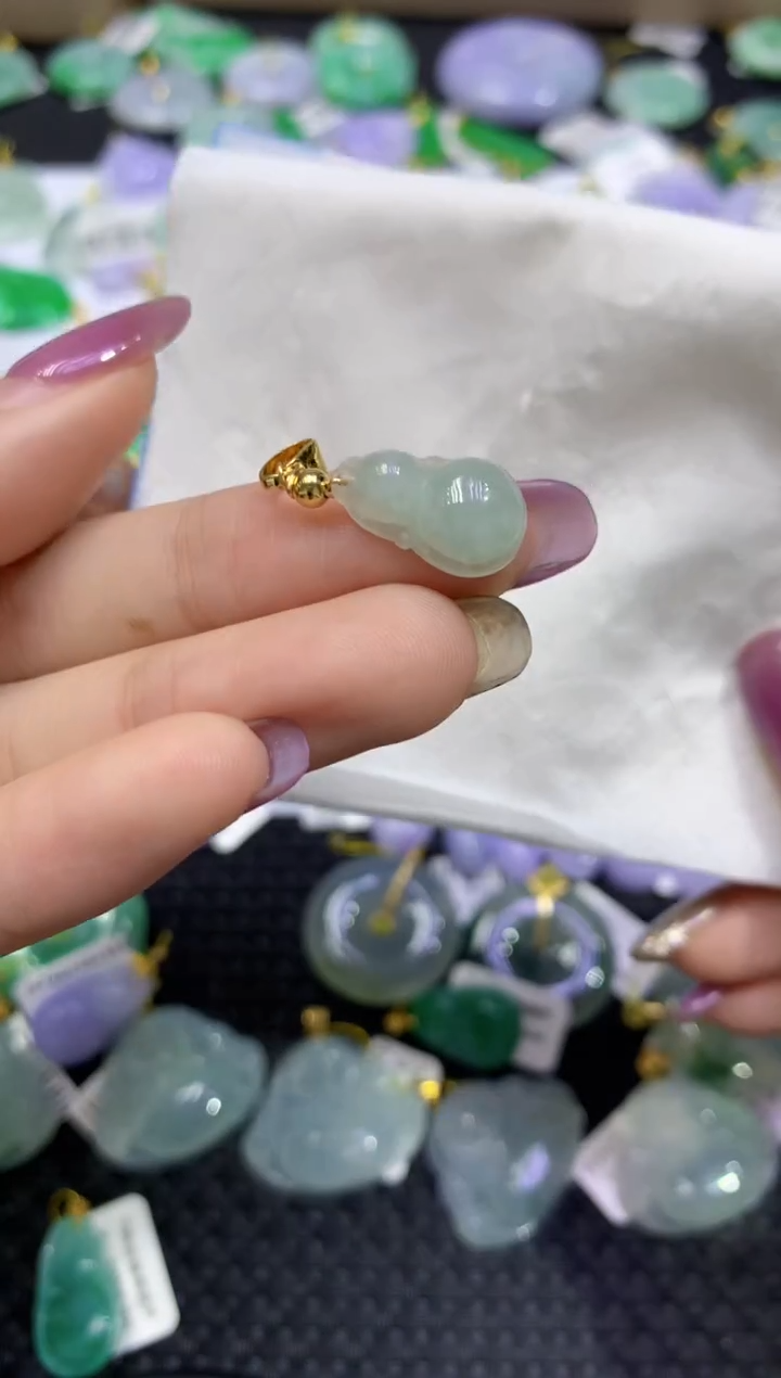 颈饰未镶嵌翡翠天然缅甸翡翠A货