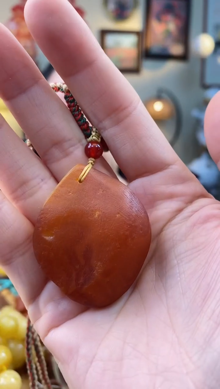 【闪购商品】琥珀颈饰未镶嵌吊坠