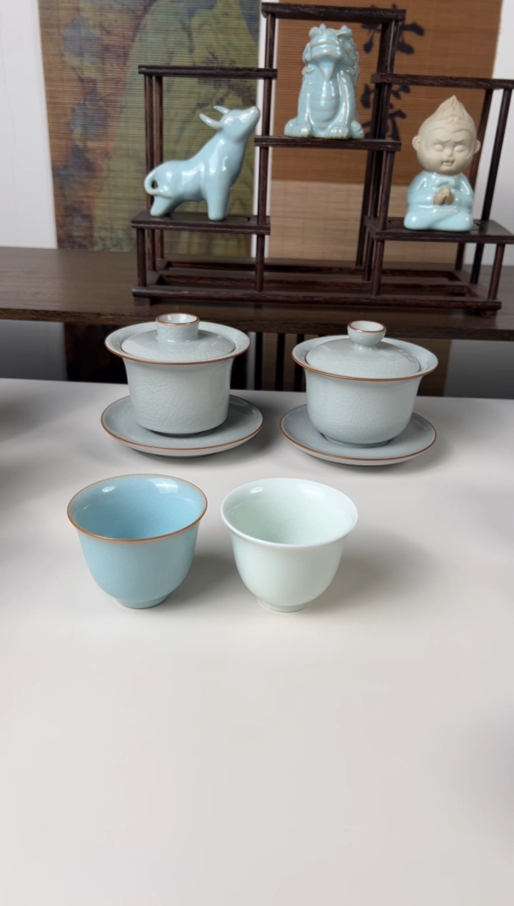 【闪购商品】杯珑匠玉兰杯天青+玉青