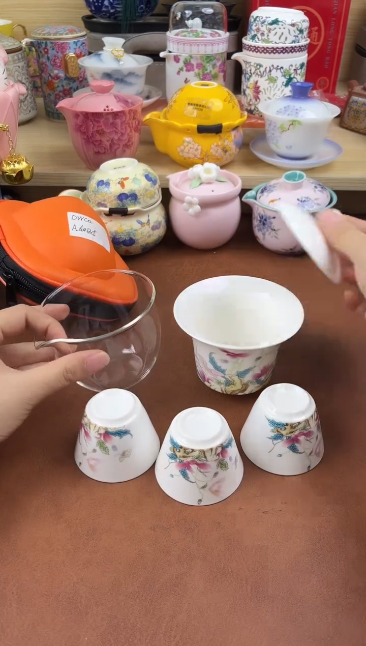 陶陶瓷茶具摆件旅行套组