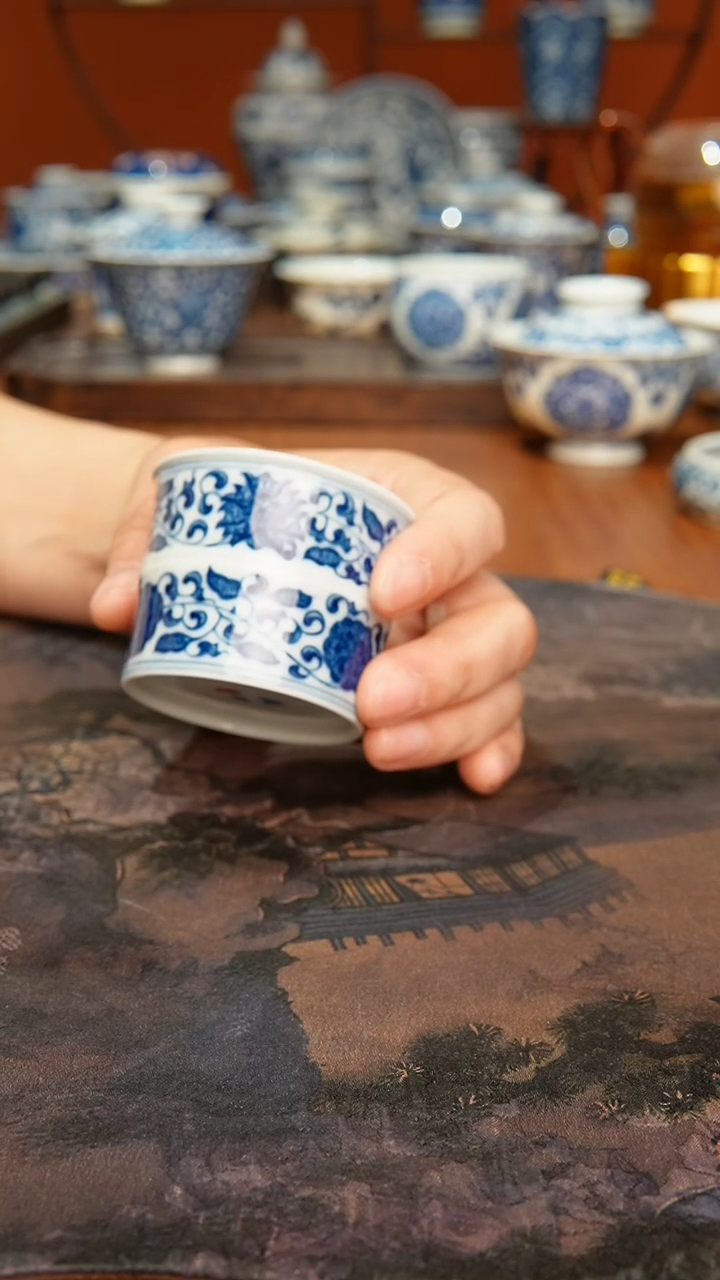 【闪购商品】景德镇镹曰烧柴手工手绘茶具