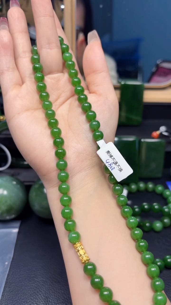 【闪购商品】和田玉（碧玉）颈饰银S925镶嵌1