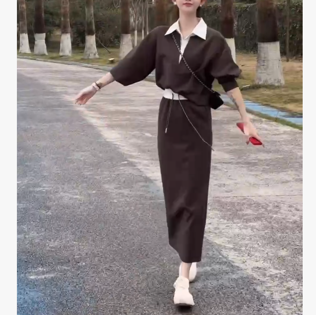 秋季韩版时尚百搭减龄休闲洋气套装女FJ90603