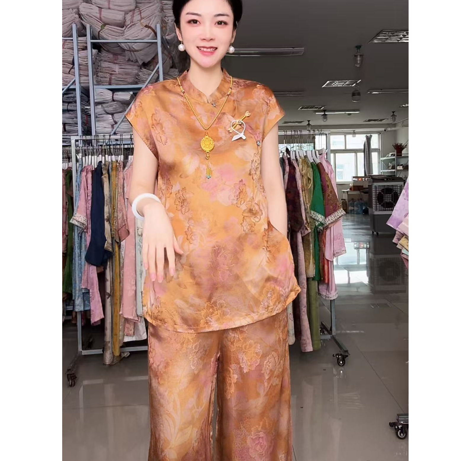 0145-常熟新中式新款复古时尚中国风套装