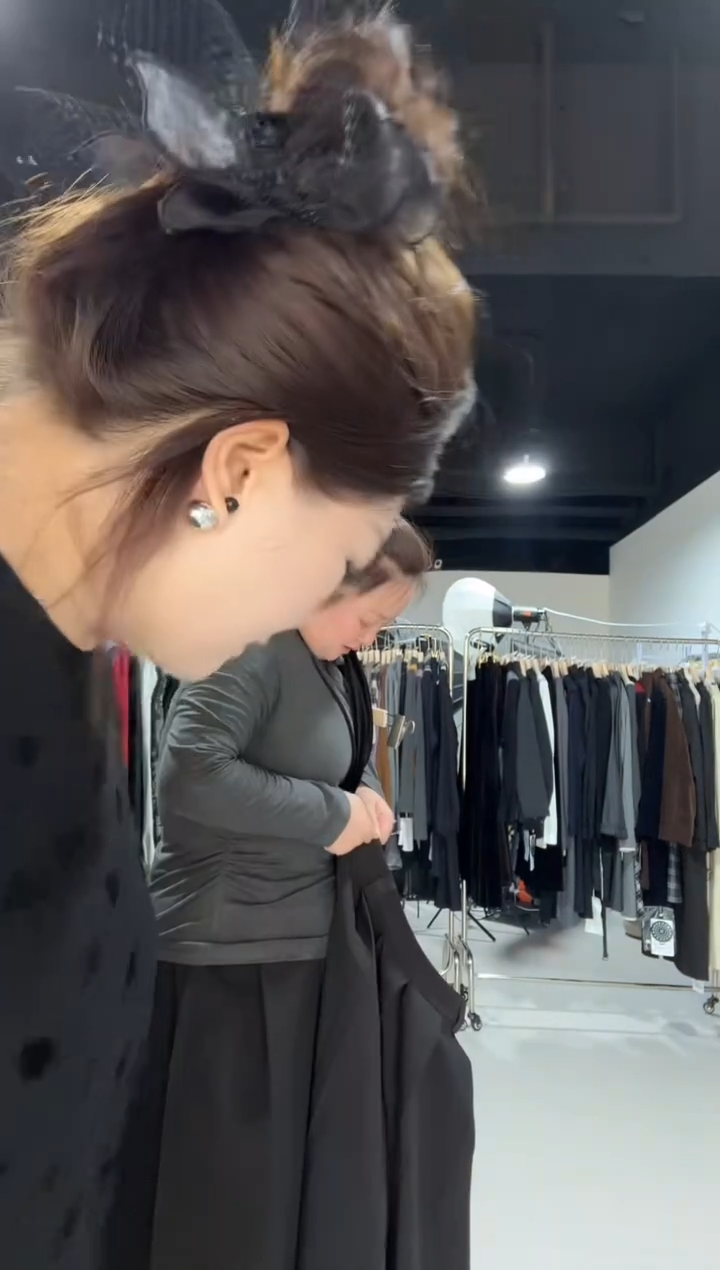 944--小花宽松半身裙--l