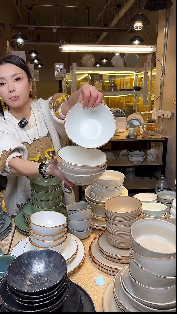 瓷181外贸尾货窑变釉下彩默外微瑕（大）