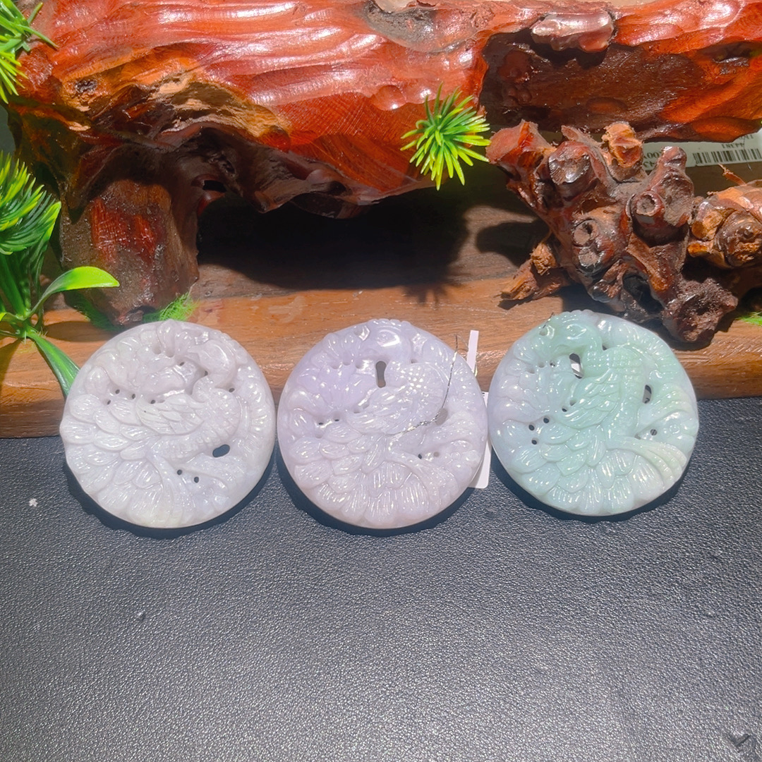 翡翠A货时尚百搭凤凰牌GS-40112-60003-MH 多样性发其一