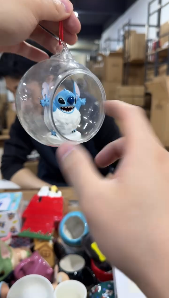 瓷片史迪仔雪人吊球