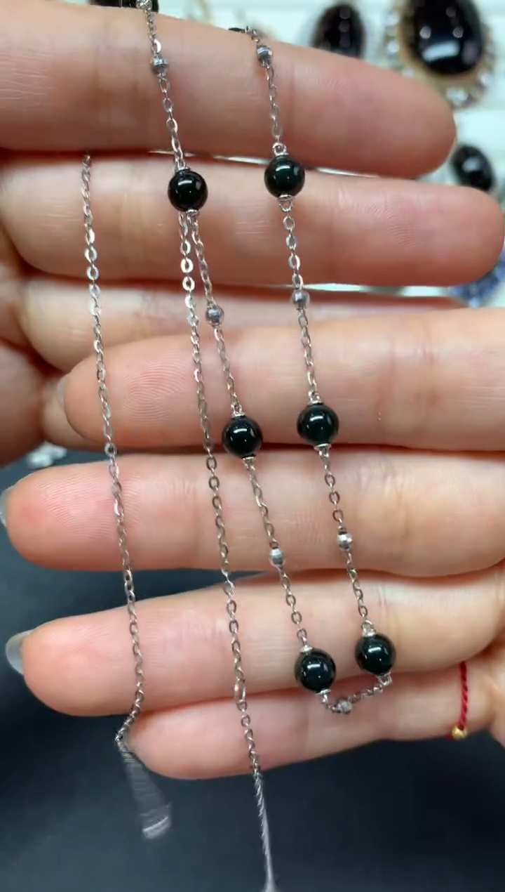 【闪购商品】翡翠项链18K金镶嵌S61|2980