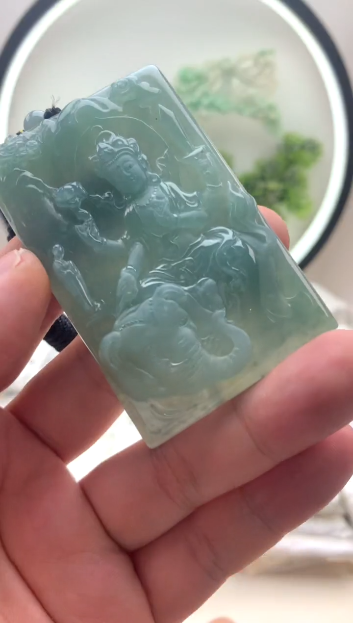 颈饰未镶嵌翡翠普贤