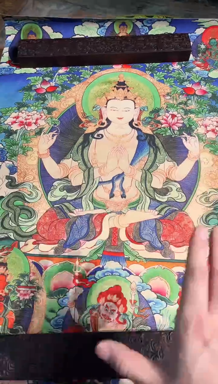 卷轴画路路的唐卡tk160