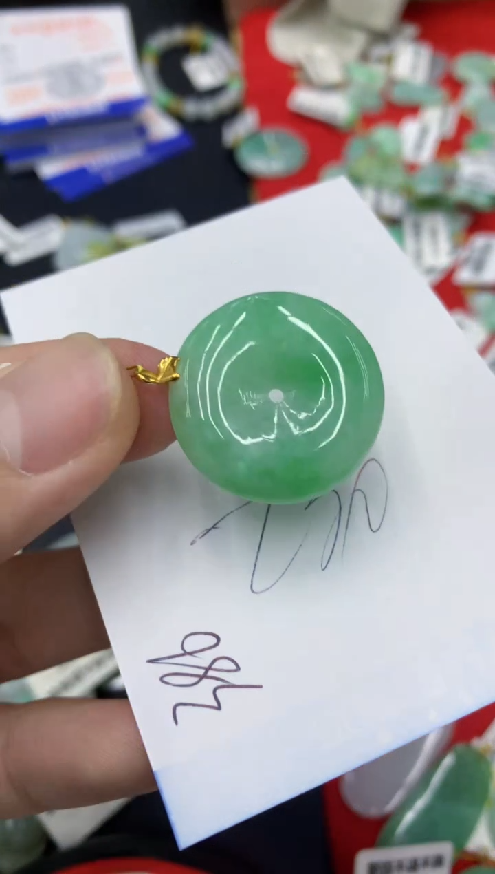 【闪购商品】翡翠颈饰18K金镶嵌号链接1111111111