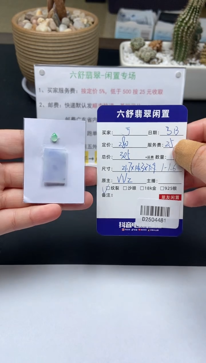 【闪购商品】翡翠未镶嵌颈饰D2504481