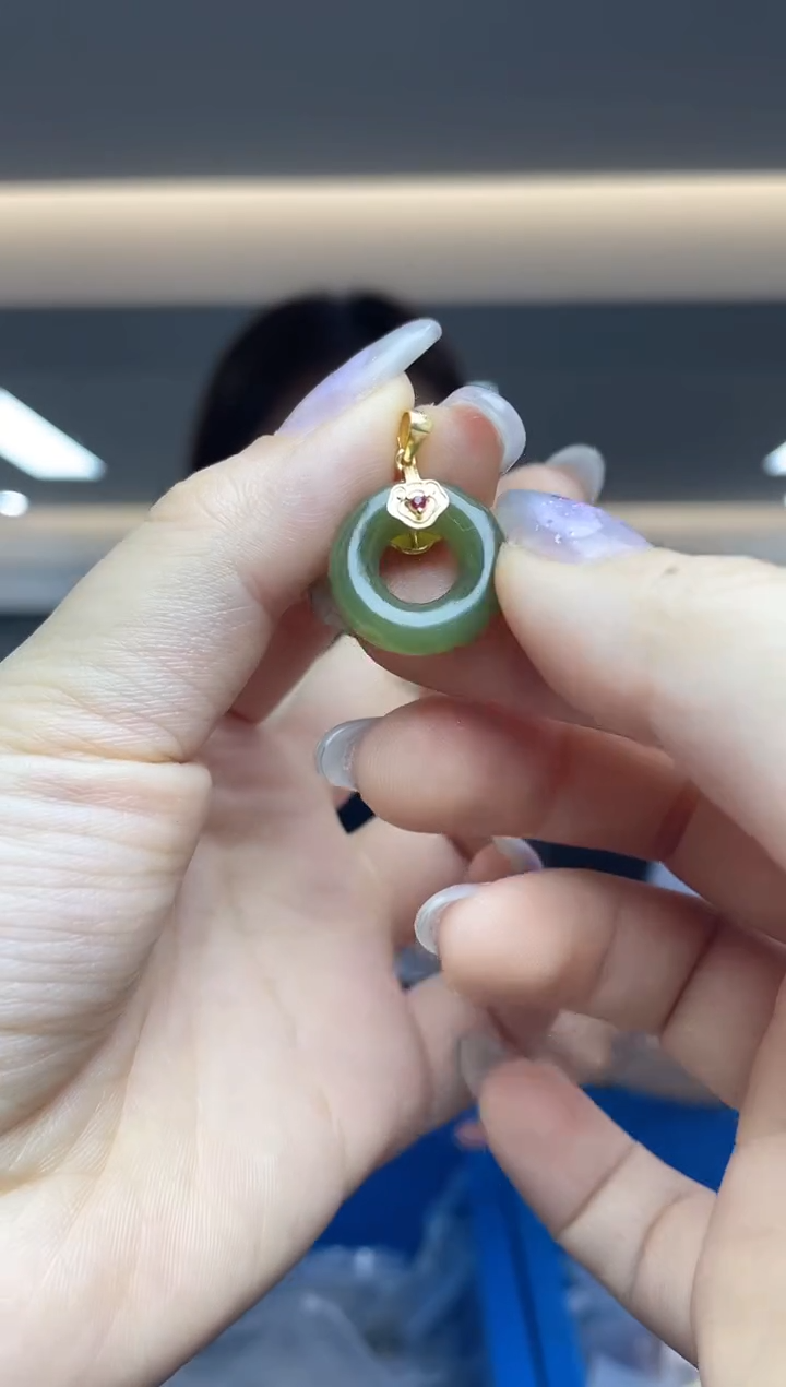 【闪购商品】和田玉`银S925镶嵌（多样性发一件）
