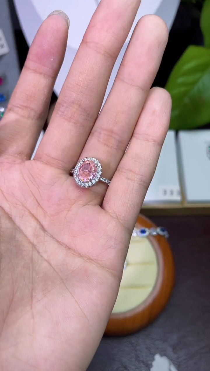 合金合成钻石芬达戒指