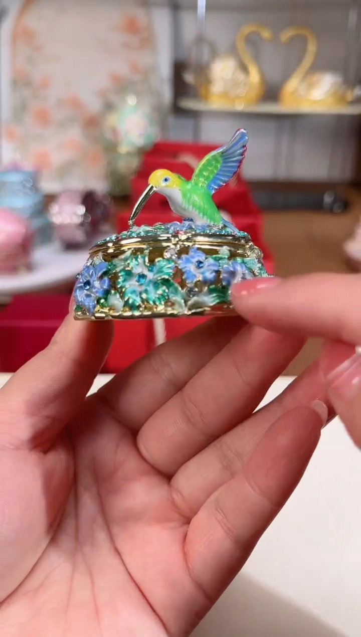 【闪购商品】易尚宝珐琅彩首饰盒