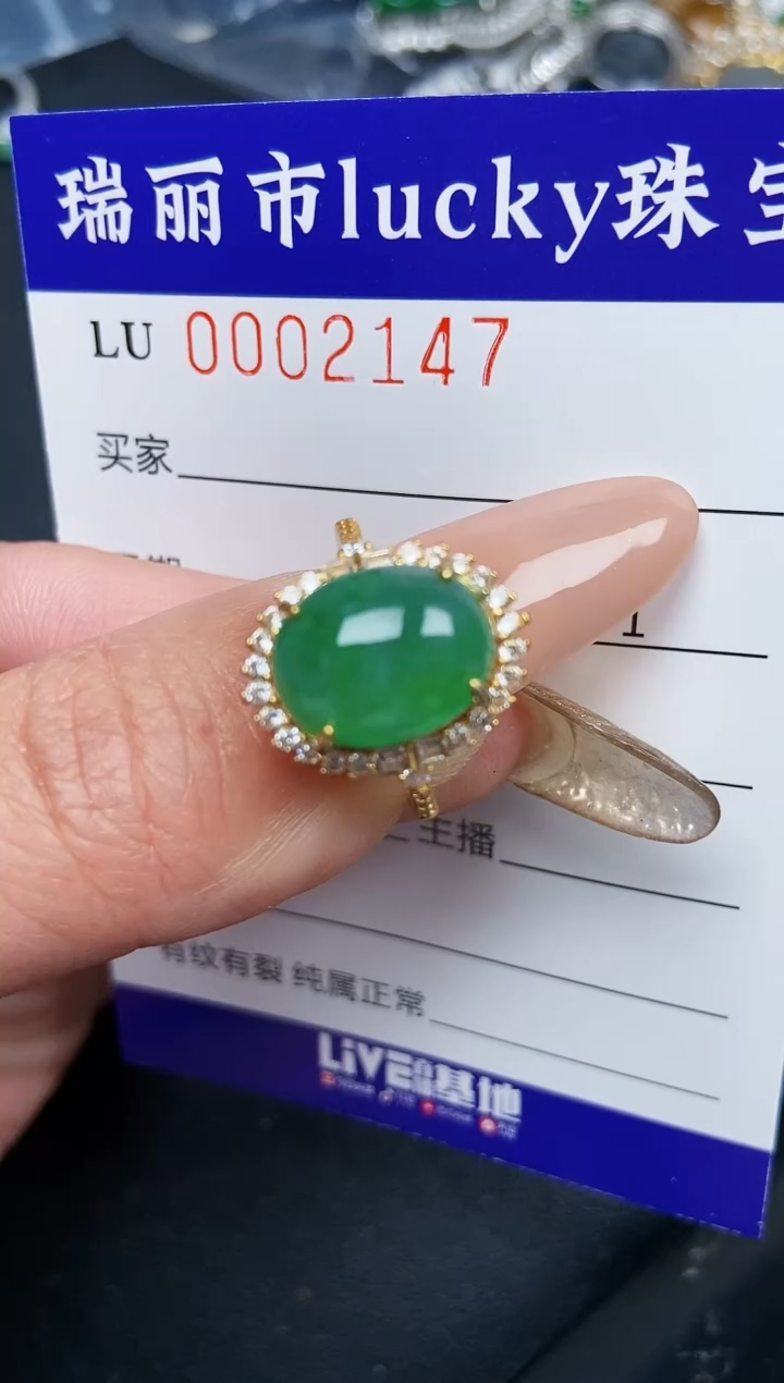 【闪购商品】翡翠颈饰银S925镶嵌2147