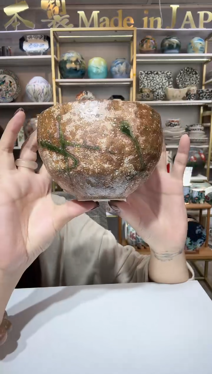 陶瓷12厘米饭碗一只棕色