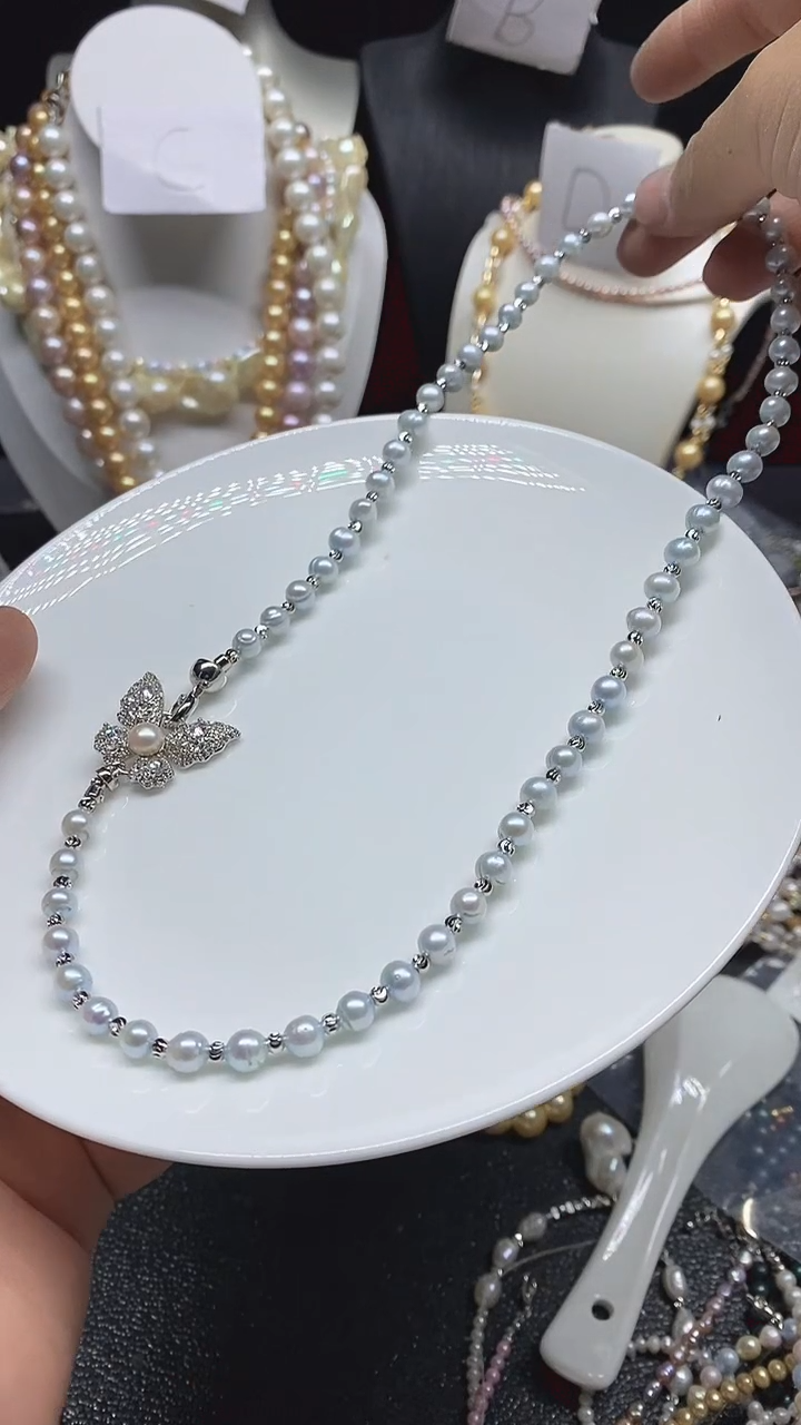 淡水珍珠未镶嵌颈饰多人