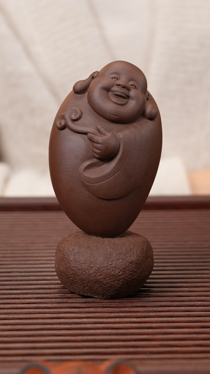 【闪购商品】紫砂茶宠如意小佛