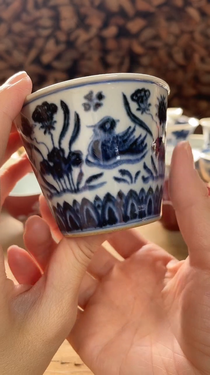 杯子瓷风****来景德镇手工手绘陶瓷