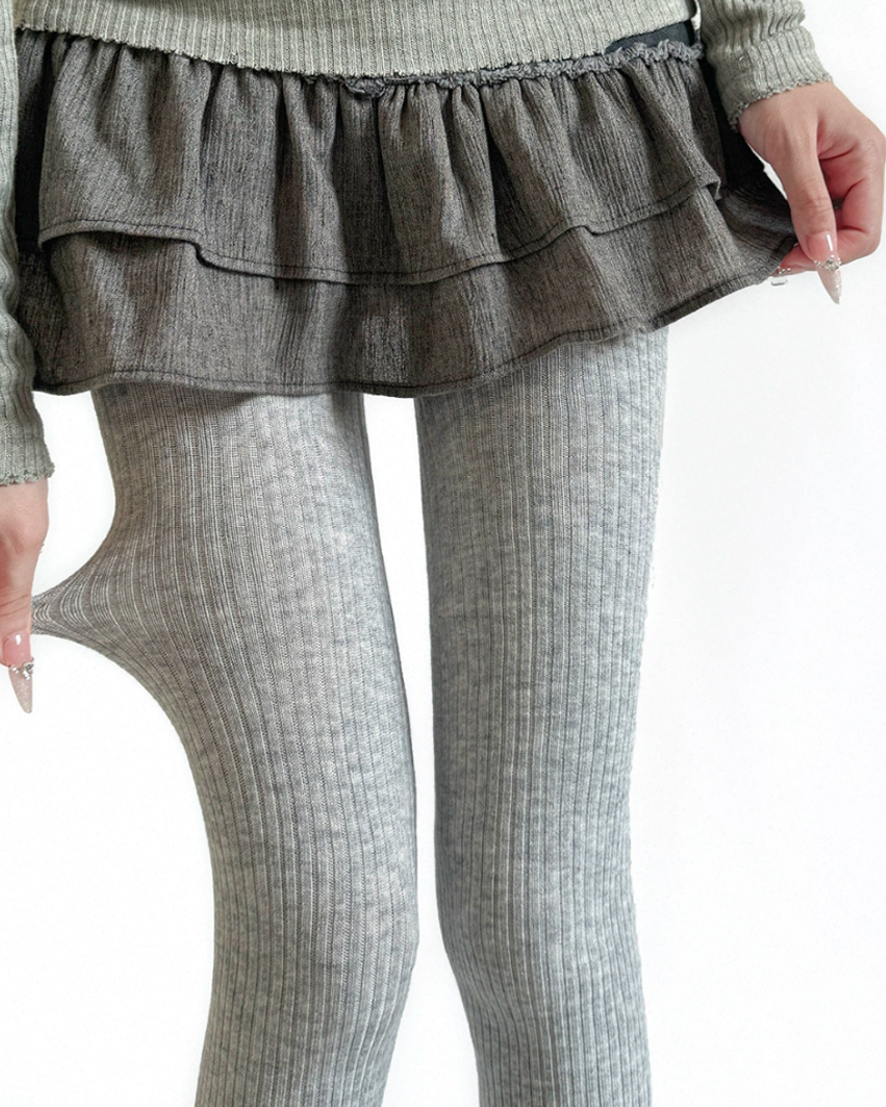 【SEE CHANGE配饰系列】显瘦高腰丝袜条纹打底连裤袜