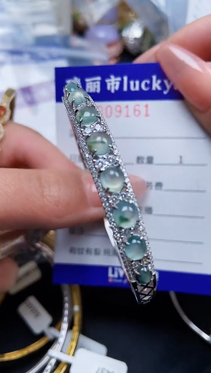 【闪购商品】翡翠颈饰银S925镶嵌9161